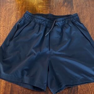lululemon athletica Navy Athletic Shorts- pace breaker 5inch inseam